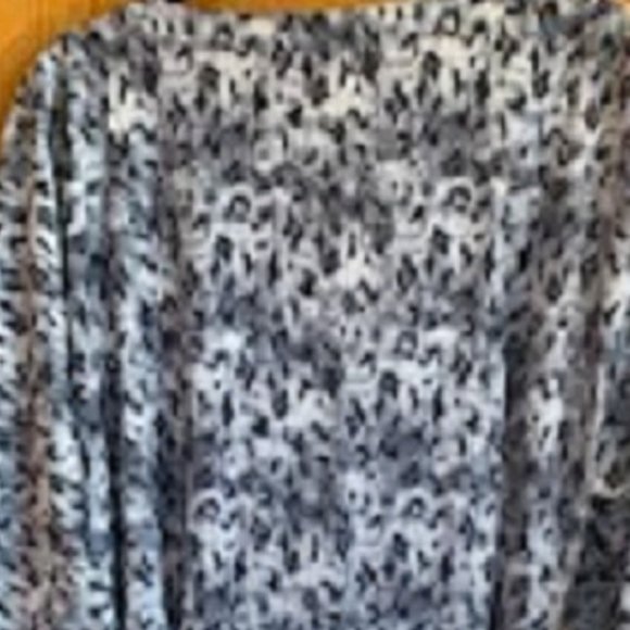 LOGO Lori Goldstein Instant Chic Dress Leopard Animal Print Sz: L - Picture 5 of 7